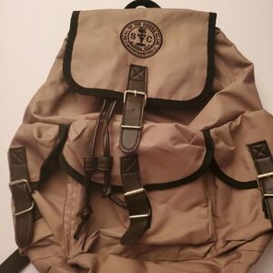 Seal Of The Sierra Club Vintage Canvas Lightweight Backpack Olive